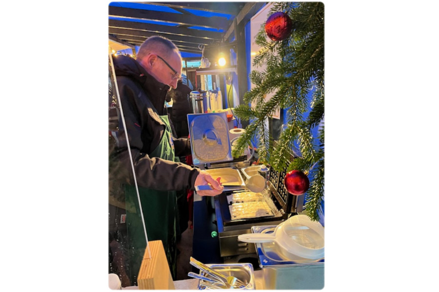 Weihnachtsstand vom Lions Club Wienhausen-Flotwedel auf dem Weihnachtsmarkt Wienhausen 2024