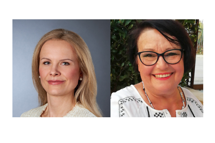 von links nach rechts: Monika von Hörsten und Christa Tzanov-Heil