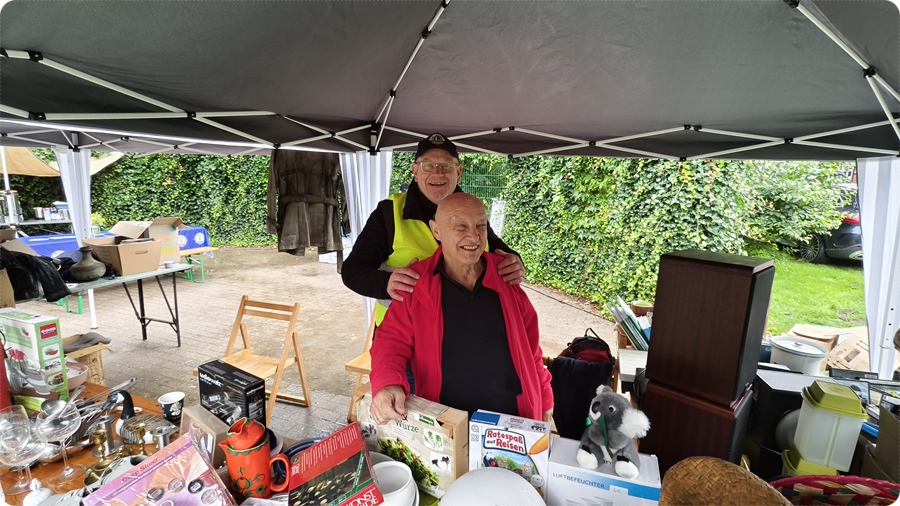 Lions Club Wienhausen-Flotwedel auf dem Flohmarkt am 02. August 2025