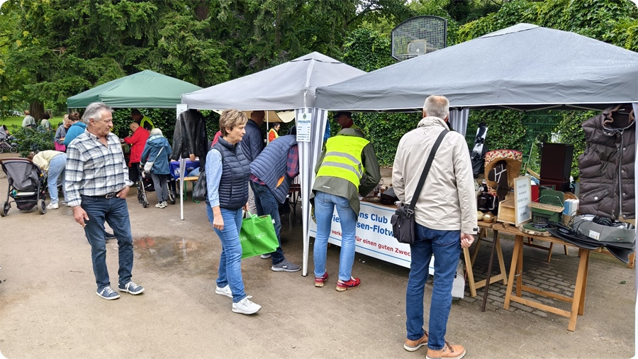Lions Club Wienhausen-Flotwedel auf dem Flohmarkt am 02. August 2025
