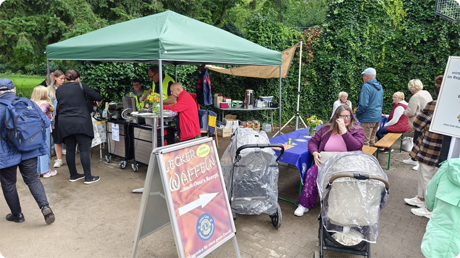 Lions Club Wienhausen-Flotwedel auf dem Flohmarkt am 02. August 2025