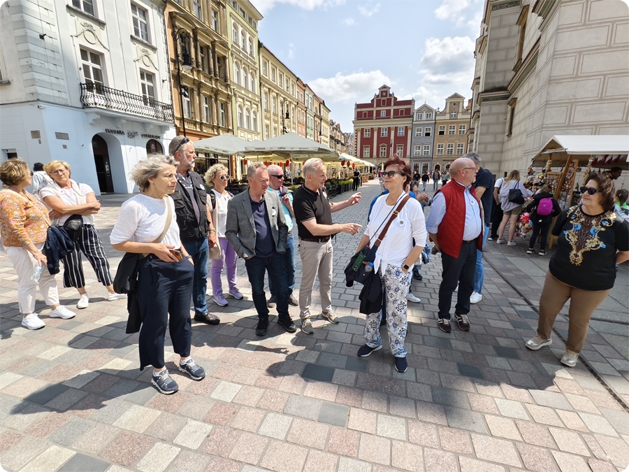 Impressionen von der Altstadt in Poznań mit Mitgliedern der Lions-Reisegruppe