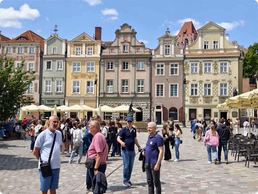 Impressionen von der Altstadt in Poznań mit Mitgliedern der Lions-Reisegruppe