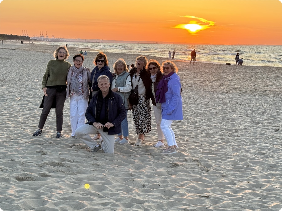 Sonnenuntergang am Strand von Sobieszewo
