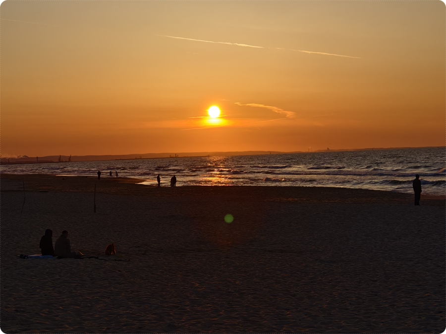 Sonnenuntergang am Strand von Sobieszewo