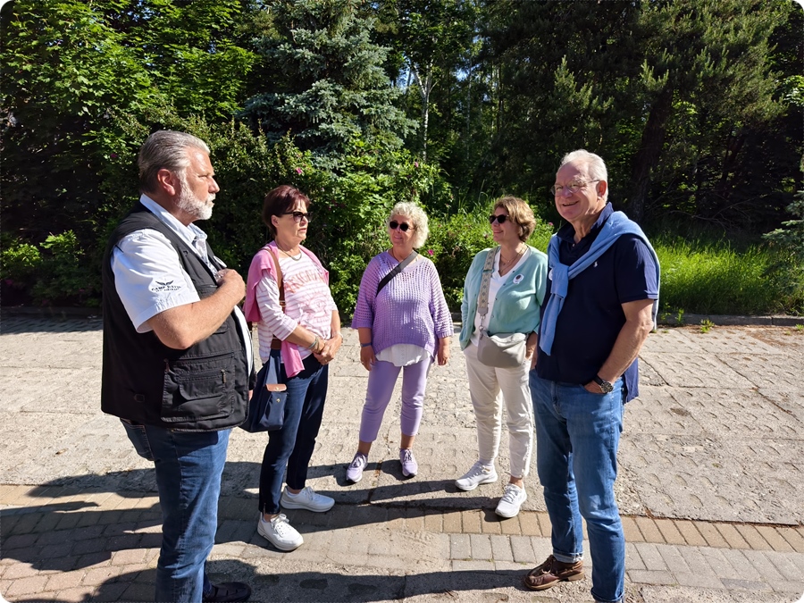 Treffen am Reisebus zum Beginn der Rückreise