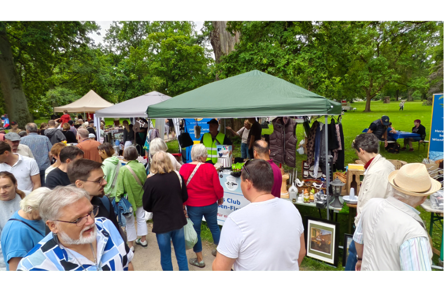 Lions Club Wienhausen-Flotwedel auf dem Flohmarkt am 1. August 2026
