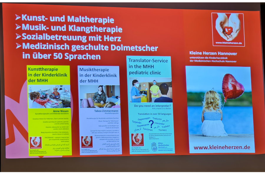 Beispiele von Angeboten des Vereins in Zusammenarbeit mit der MHH